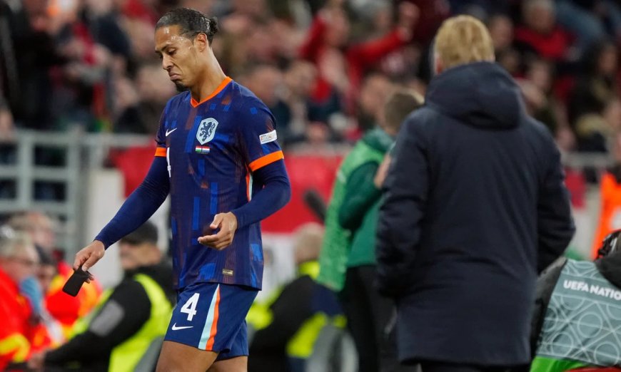 Van Dijk Sent Off for Netherlands, Undav Scores Twice for Germany in Nations League Clash