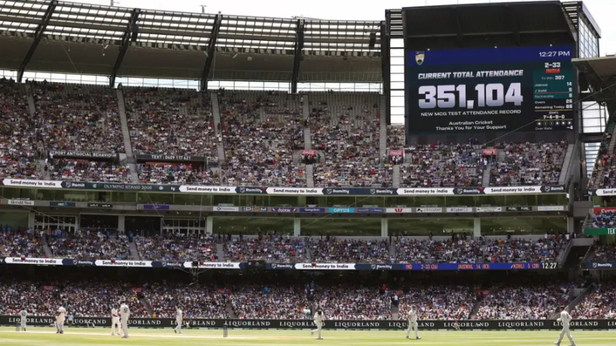 Historic Milestone in Melbourne: India-Australia Boxing Day Test Sees Record-Breaking Crowd at MCG