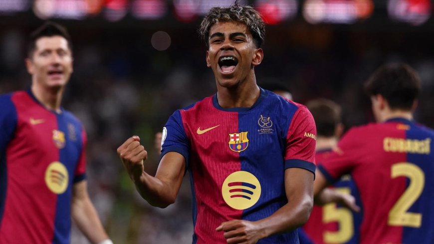 Barcelona Overpowers Real Madrid 5-2 in Spanish Super Cup Final, Raphinha Shines with Two Goals