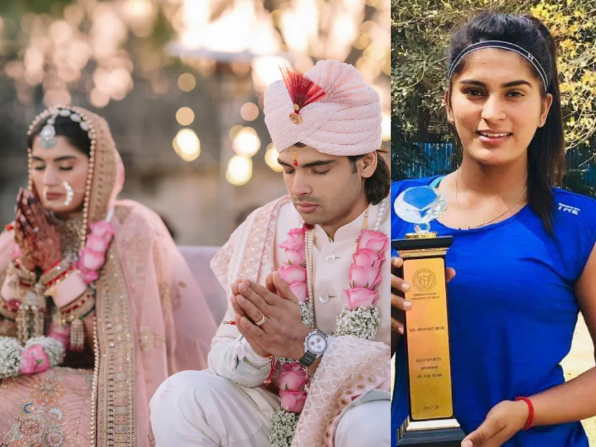 Neeraj Chopra Ties the Knot with Sonipat Native: Bride Pursuing Studies in the US, Couple Heads Abroad for Honeymoon