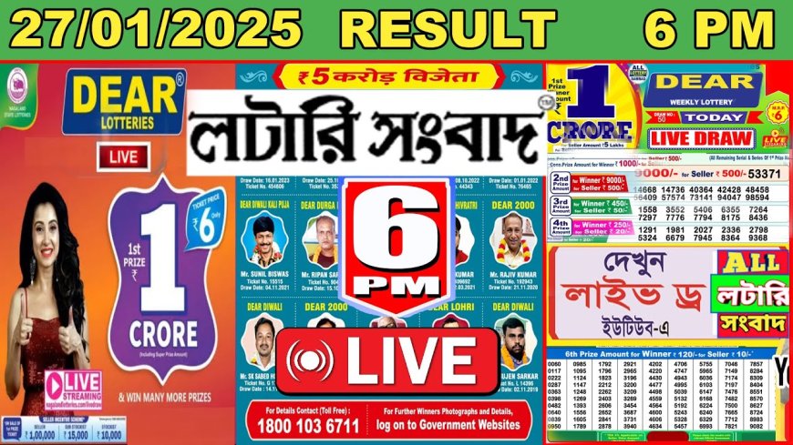 Nagaland Dear Dwarka Lottery Results Announced: ₹1 Crore Jackpot Winner Declared in Monday’s 1 PM Draw