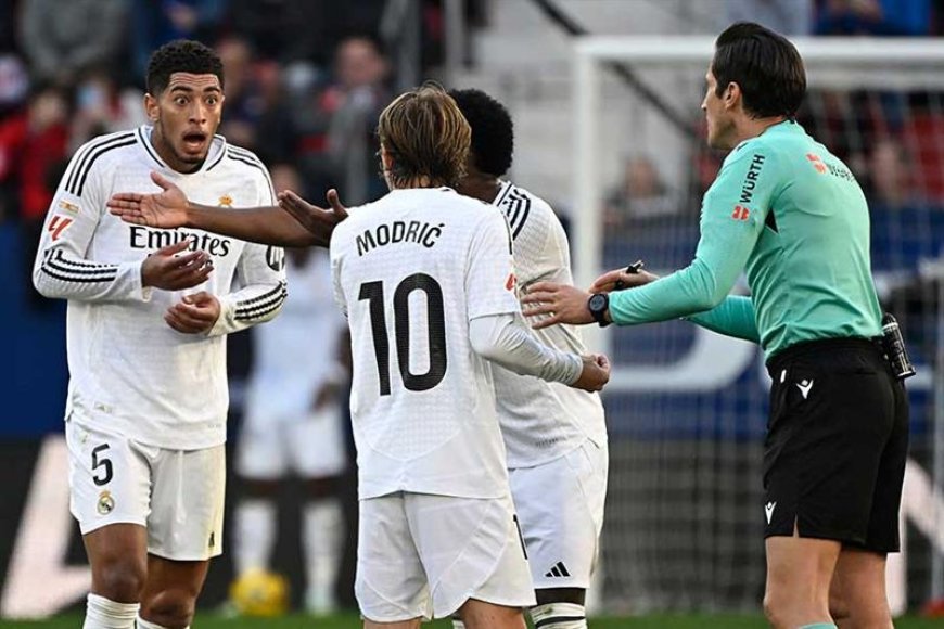 Real Madrid’s Bellingham Clarifies Red Card Incident After Using Harsh Words Towards Referee