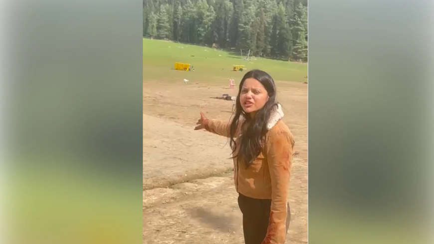 Heartbreaking Clip From Jammu & Kashmir: Woman Cries Out for Help, Begs “Please Save My Husband” After Terror Attack