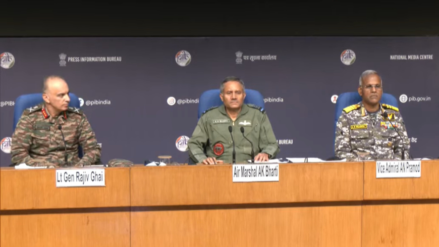 LIVE: India-Pakistan Ceasefire Update – Air Marshal AK Bharti Clarifies Our Battle Is Against Terrorists, Not Pakistani Military at DGMO Briefing