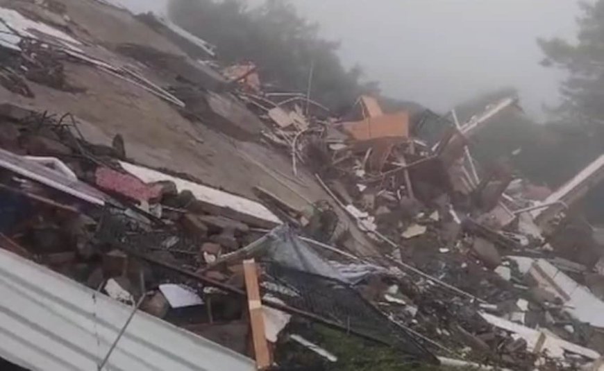 Footage Captures 5-Storey Building Collapse in Shimla After Evacuation Due to Heavy Rain